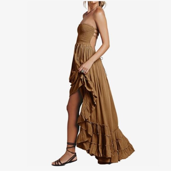 Boho Chic Floral Maxi Dress – Effortlessly Elegant & Flowy - Picture 3 of 5